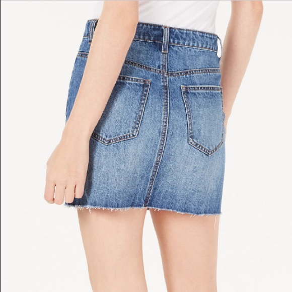 Vanilla Star Juniors Button-Fly Denim Mini Skirt - Picture 2 of 8